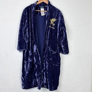 Pottery Barn Teen Harry‎ Potter Ravenclaw Velvet Robe Navy Blue NO BELT Medium